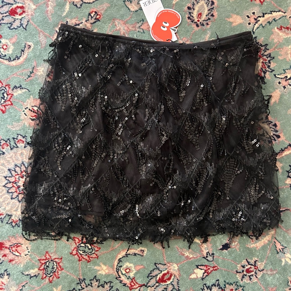 NWT Cider Sequin mini skirt